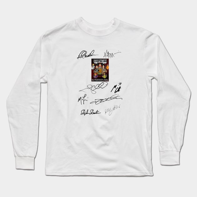 Supernatural Signed TV Long Sleeve T-Shirt by Den Tbd